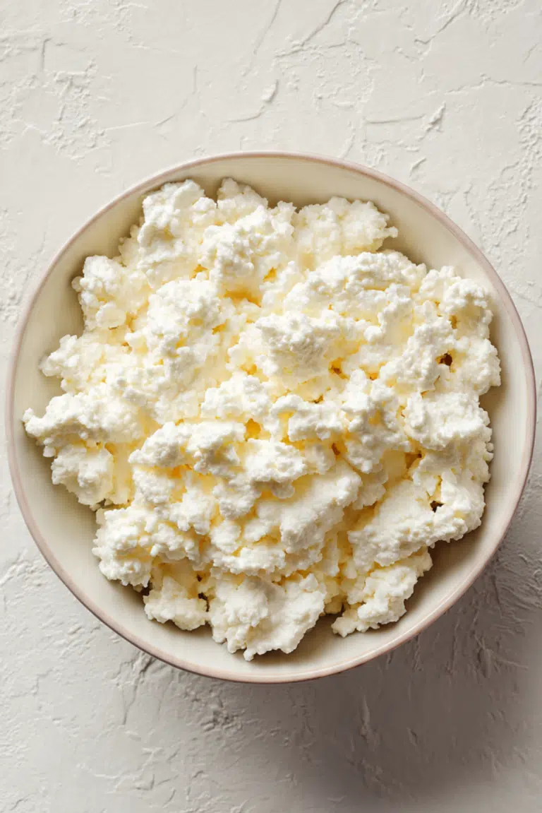 Homemade Cottage Cheese with Lemon Juice