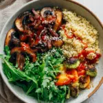 BBQ Mushroom Quinoa Bowl