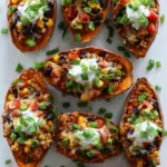 Protein Loaded Sweet Potato Boats