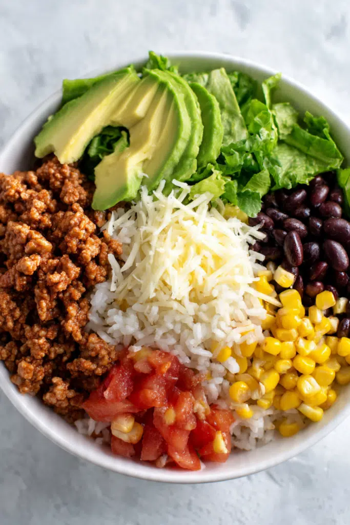 Healthy Turkey Taco Bowl