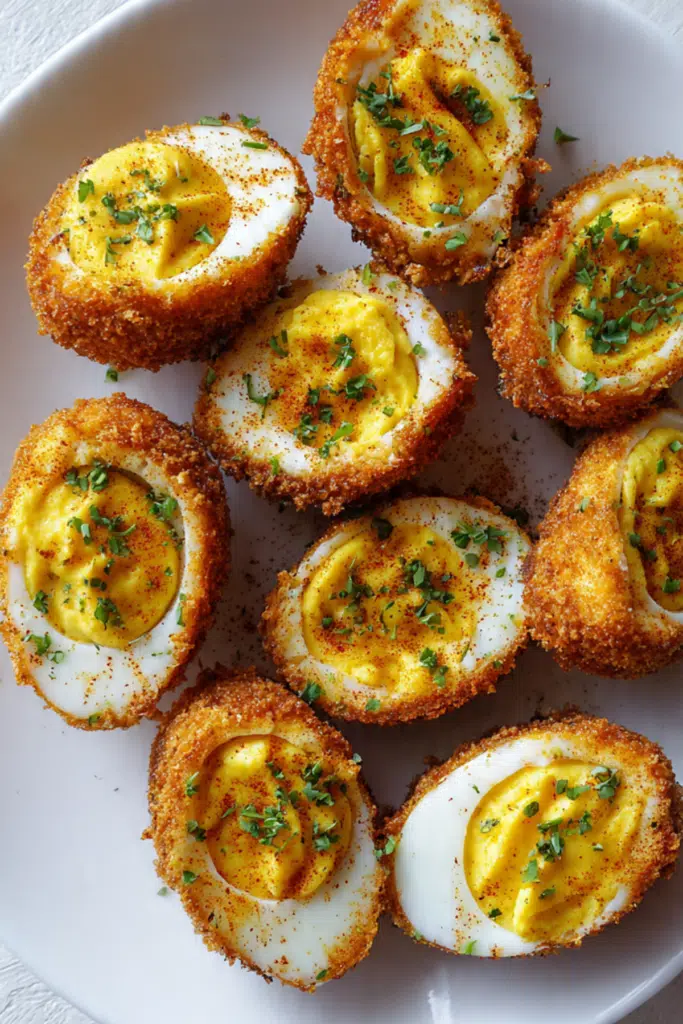 Fried Cajun Deviled Eggs