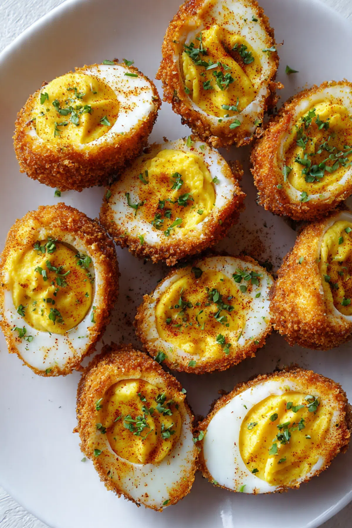 Fried Cajun Deviled Eggs
