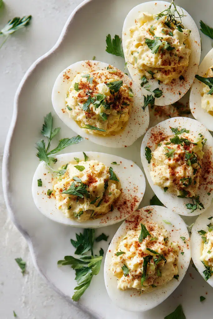 Bayou Deviled Eggs with Remoulade Sauce