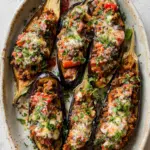 Easy Moroccan Stuffed Eggplant