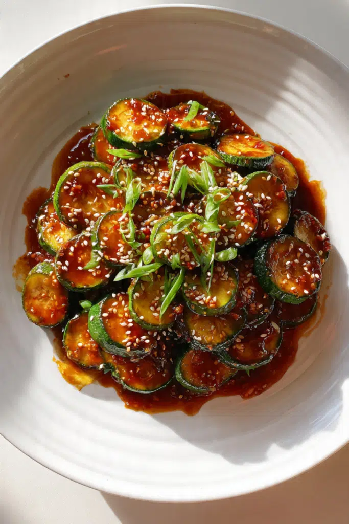Spicy Asian Zucchini