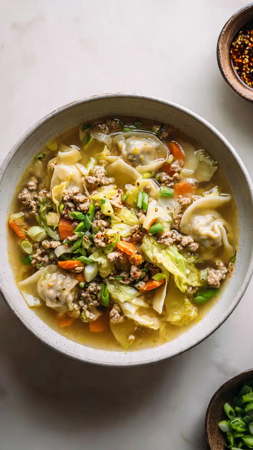 DECONSTRUCTED WONTON SOUP