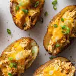 Stuffed Potato Chicken Boats