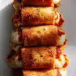 Crispy Chicken Parmesan Stuffed Rolls (Oven Baked)