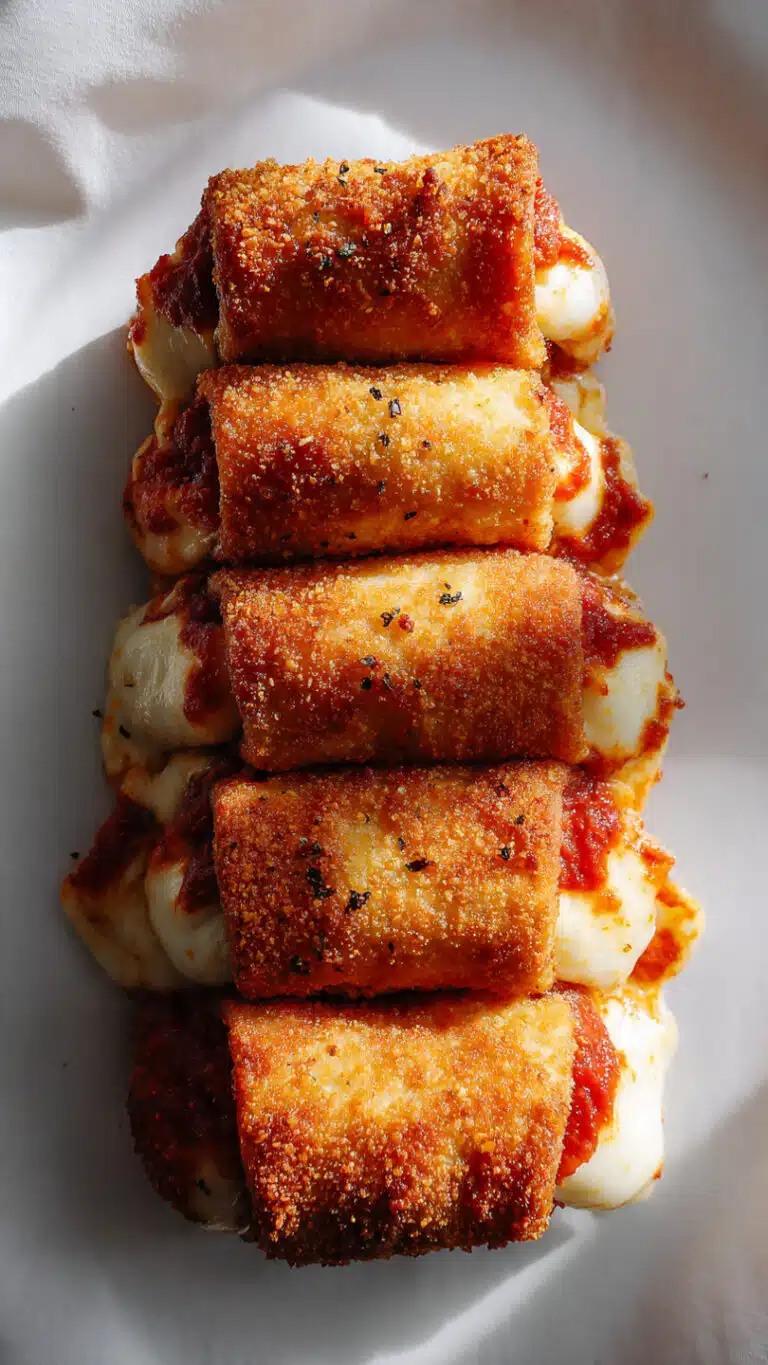 Crispy Chicken Parmesan Stuffed Rolls (Oven Baked)