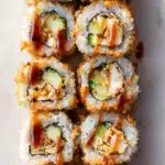 Crispy Rice Chicken Sushi Rolls (Cooked)