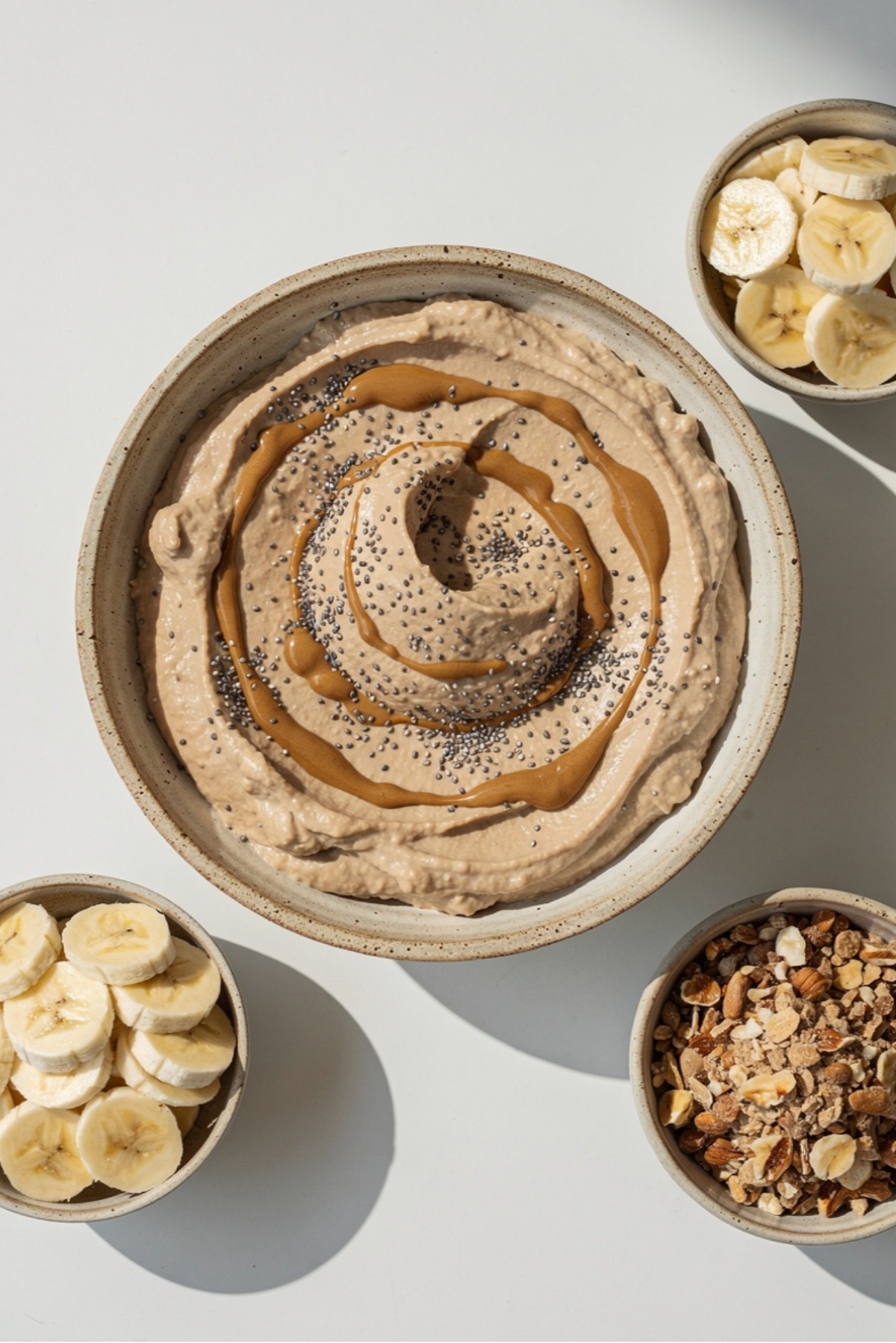Protein Yogurt Pudding with Nut Butter and Chia Seeds Recipe
