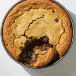 Nutella Stuffed Scoopable Cookie Pie