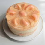 Peach Sago Jelly Cake