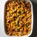 30-Minute Creamy Buffalo Chicken Pasta Bake Recipe
