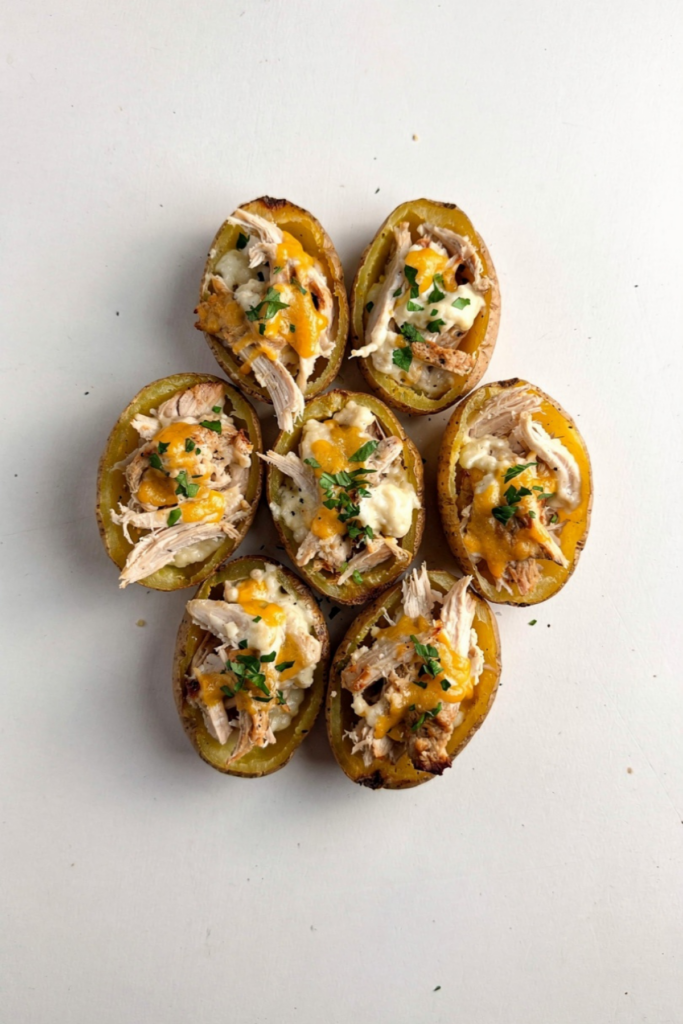 Stuffed Potato Chicken Boats