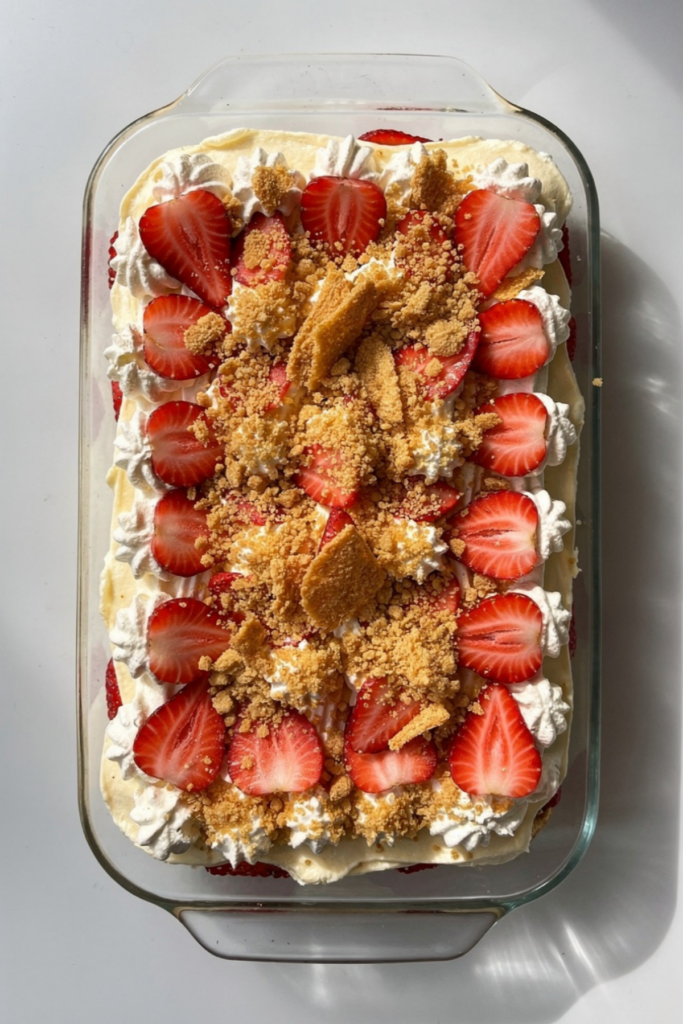 No Bake Strawberry Lasagna Recipe