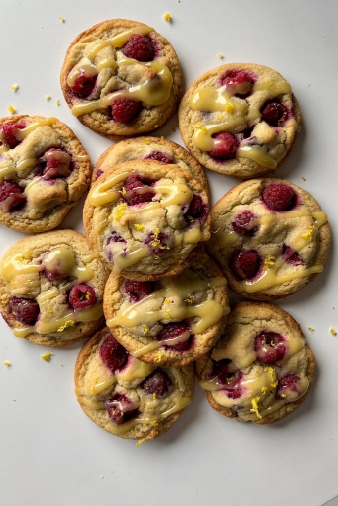 Chewy Lemon Raspberry Cookies Recipe