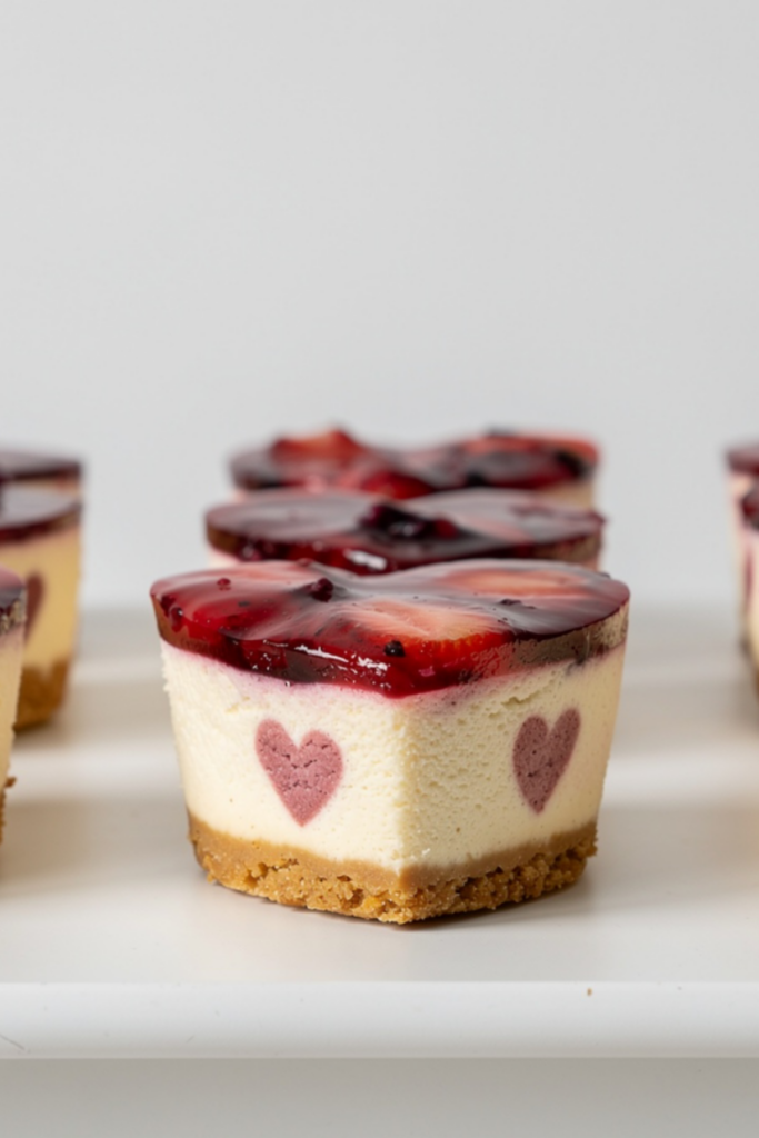 Mini Cheesecake Hearts