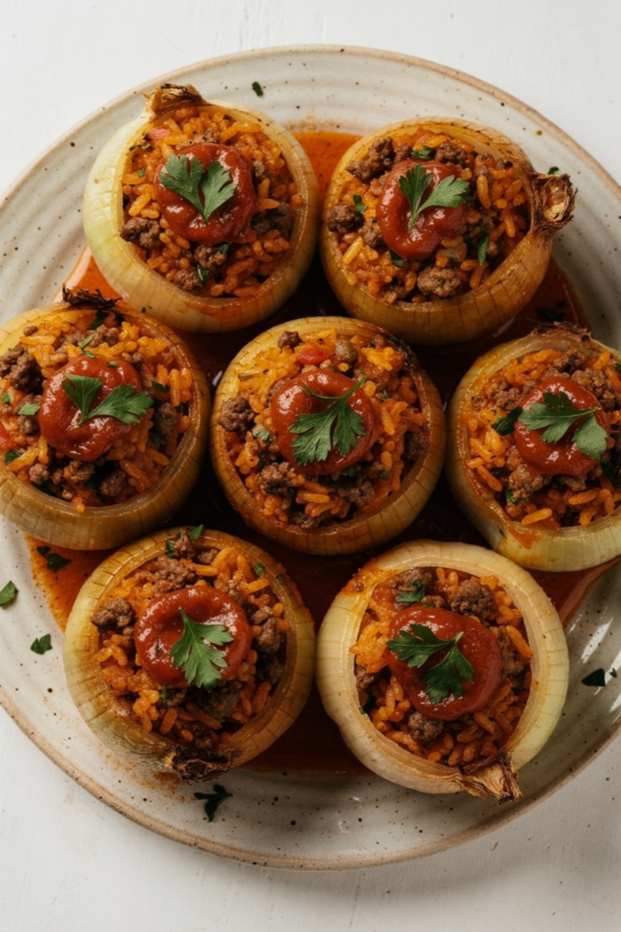 Turkish Stuffed Onions