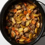 Crockpot Chicken & Beef Potato Casserole