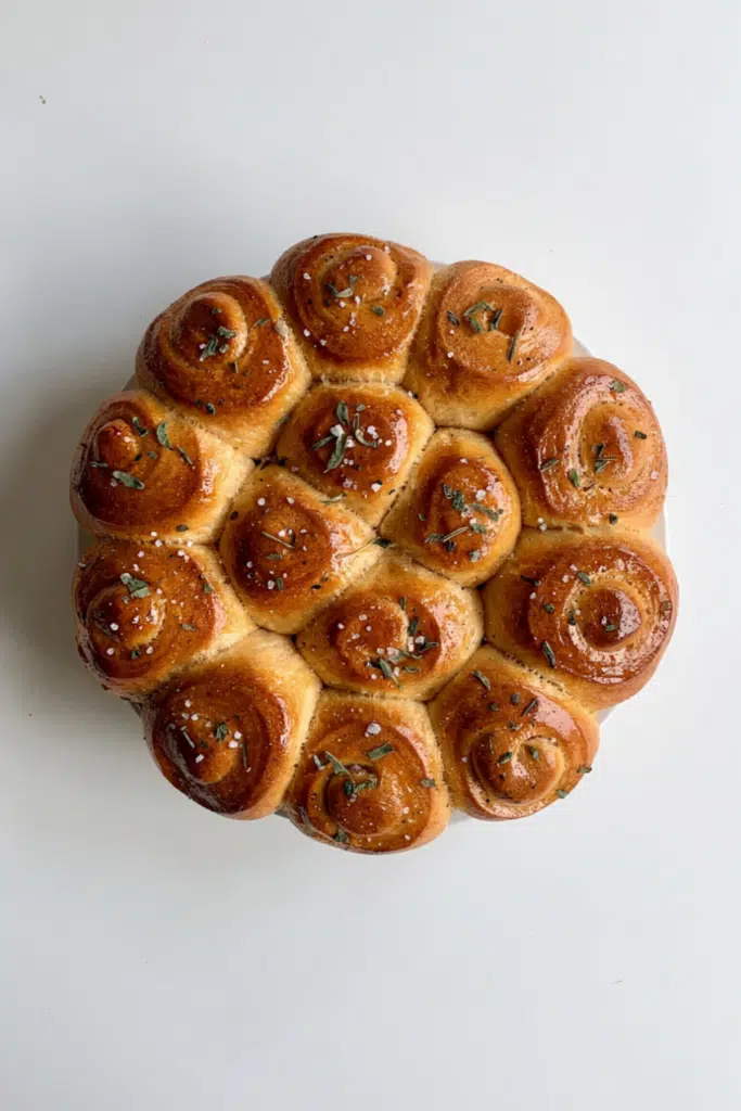 Salted Sage Honey Butter Brioche Rolls