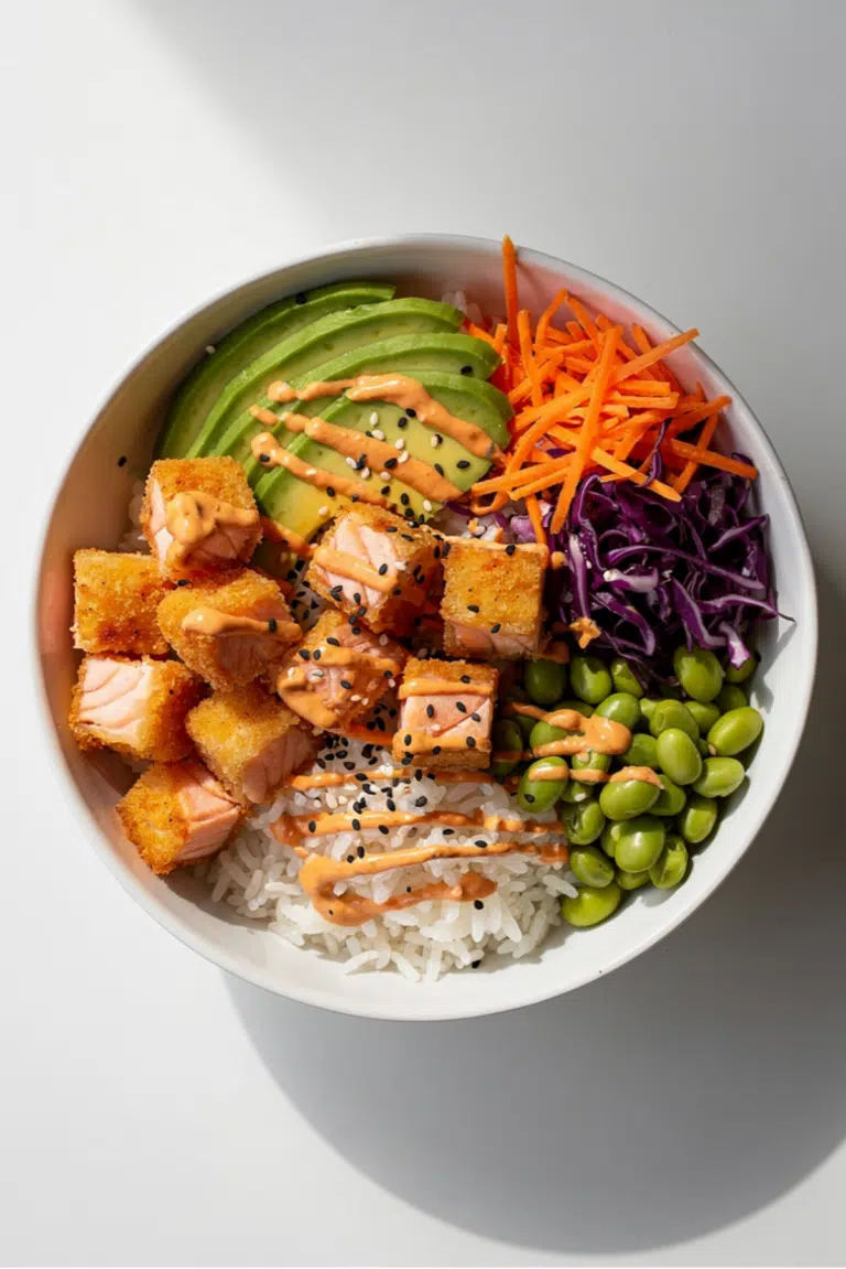 Crispy Salmon Bowls