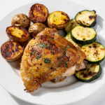 Seared Chicken with Roasted Potatoes & Zucchini