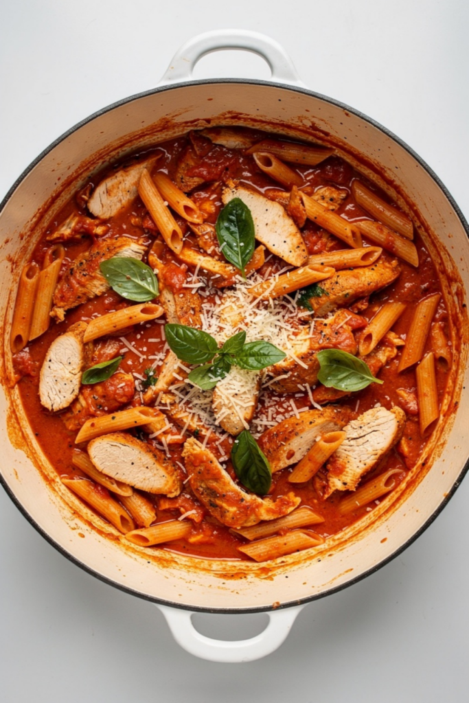 Creamy Tomato Chicken Pasta One Pot