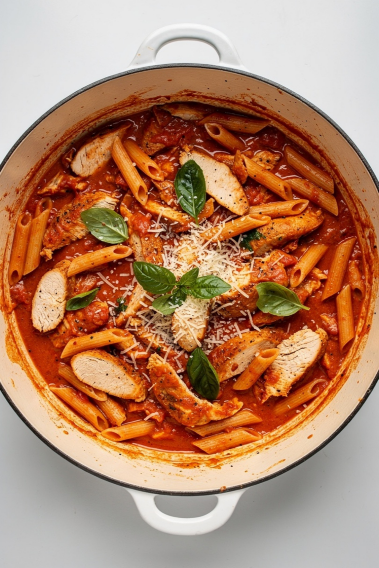 Creamy Tomato Chicken Pasta One Pot